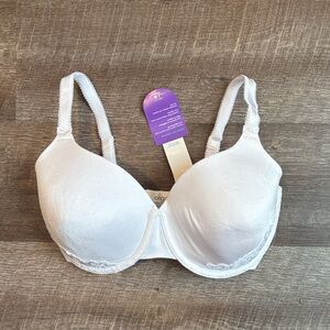 Olga Luxury Lift Contour Women's Bra 36DD White Underwire Bra